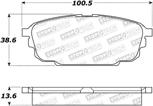 Kuva: StopTech Performance 2003 Mazda Protege Rear Brake Pads