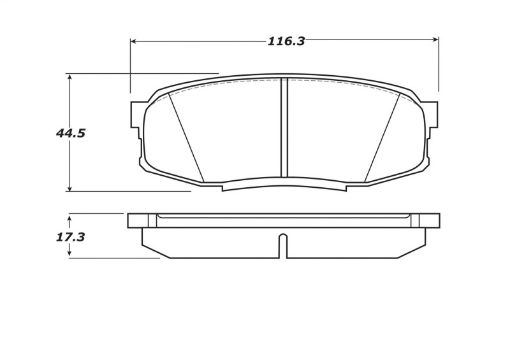 Kuva: StopTech 07 - 17 Toyota Tundra Street Performance Rear Brake Pads