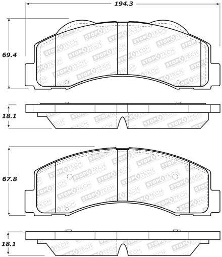 Kuva: StopTech Performance 10 - 14 Ford F - 150 Front Brake Pads