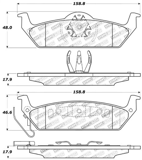 Kuva: StopTech Performance 10 - 14 Ford F - 150 Rear Brake Pads