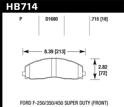 Kuva: Hawk 15 - 17 Ford F - 250350 LTS Street Front Brake Pads