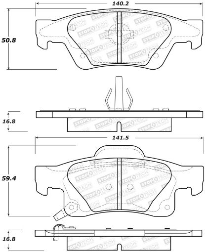 Kuva: StopTech Performance 11 - 17 Dodge Durango Rear Brake Pads