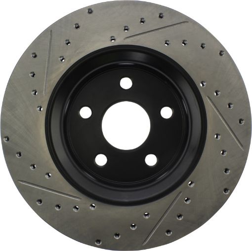 Kuva: StopTech 11 - 12 Dodge Durango Sport Drilled Slotted Front Driver - Side Brake Rotor