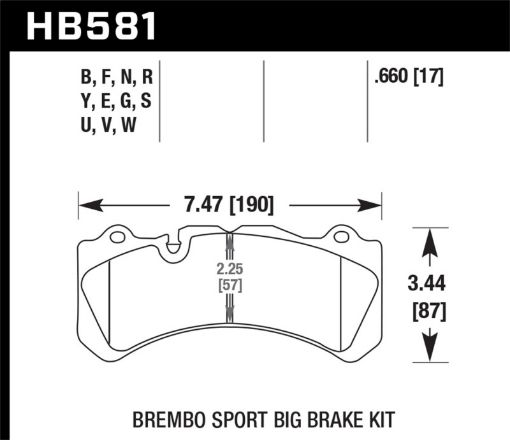 Kuva: Hawk DTC - 80 Brembo 17mm Race Brake Pads