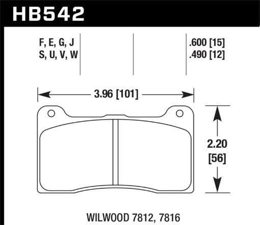 Kuva: Hawk DTC - 80 Wilwood 7816 15mm Race Brake Pads