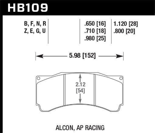 Kuva: Hawk DTC - 80 AP Racing 25mm Race Brake Pads