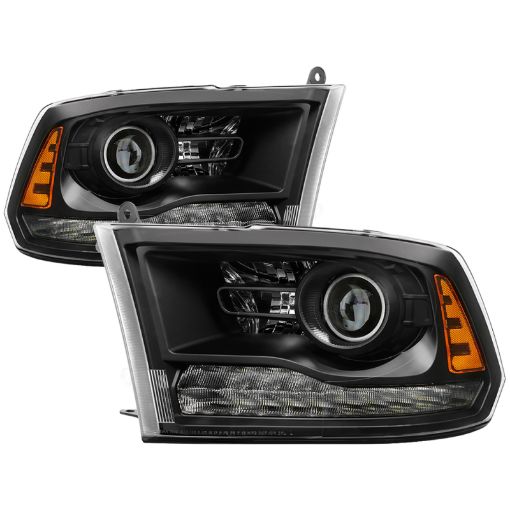 Kuva: xTune Dodge Ram 13 - 17 ( w Factory Projector LED) Projector Headlight - Black HD - JH - DR13 - P - BK