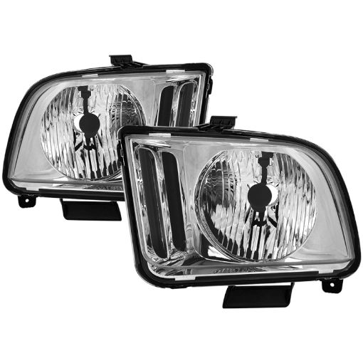 Kuva: xTune Ford Mustang 05 - 09 Halogen OEM Style Headlight (Non HID) OEM Chrome HD - JH - FM05 - C