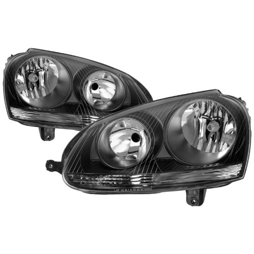 Kuva: xTune Volkswagen Golf 06 - 09 OEM Style Headlights Black - OEM Black HD - JH - VJ06 - BK