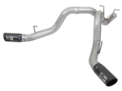 Kuva: aFe ATLAS 4in DPF - Back Alum Steel Exhaust System wDual Exit Black Tip 2017 GM Duramax 6.6L (td)