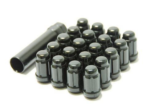 Kuva: Wheel Mate Muteki Closed End Lug Nuts - Black Chrome 12x1.25