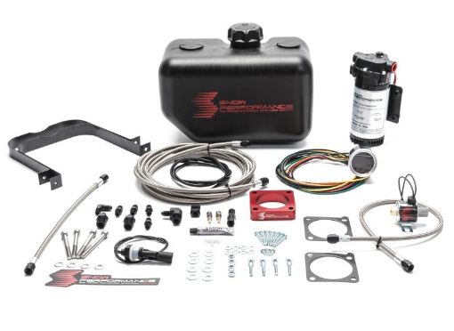 Kuva: Snow Performance 08 - 15 Evo Stg 2 Boost Cooler Water Injection Kit wSS Braid Line 4AN Fittings