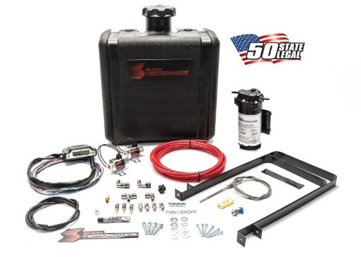 Kuva: Snow Performance Stg 3 Boost Cooler Water Injection Kit TD (Red Hi - Temp Tubing and Quick Fittings)