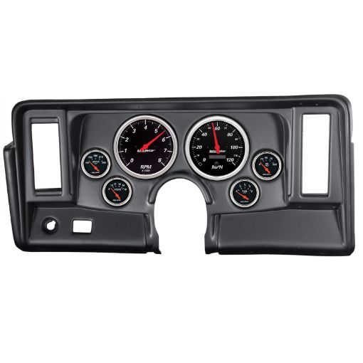 Kuva: Autometer Designer Black 69 - 76 Nova Dash Kit 6pc Tach MPH Fuel Oil WTMP Volt