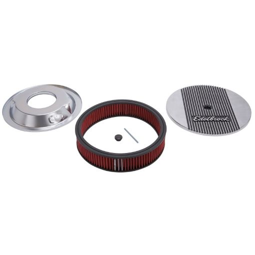 Kuva: Edelbrock Air Cleaner Elite II 14In Diameter w 3In Element Standard Height Polished