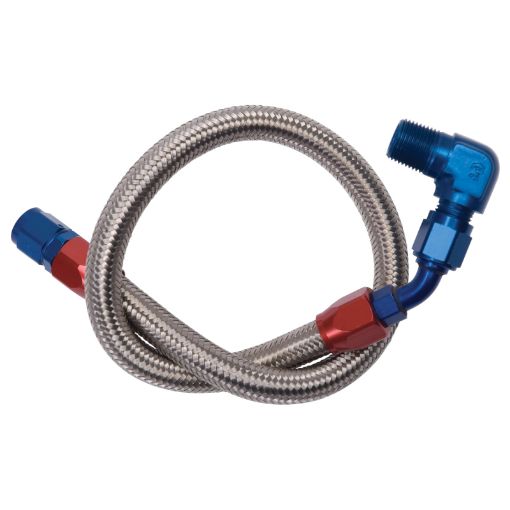 Kuva: Edelbrock Fuel Line Braided Stainless for BBC ( Use w 8134 )