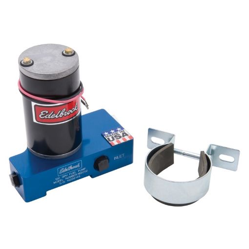 Kuva: Edelbrock Fuel Pump Electric Quiet - Flo Carbureted 120GPH 38In In 38In Out 120 GPH Blue