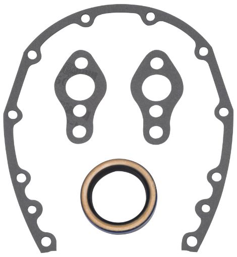 Kuva: Edelbrock SBC Timing Cover Gasket And Oil Seal Kit