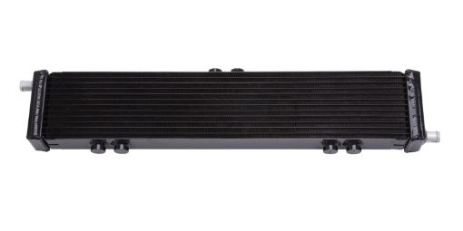 Kuva: Edelbrock Heat Exchanger Single Pass Dual Row 22 000 BtuHr 26 5In W X 5In H X 2 62In D Black