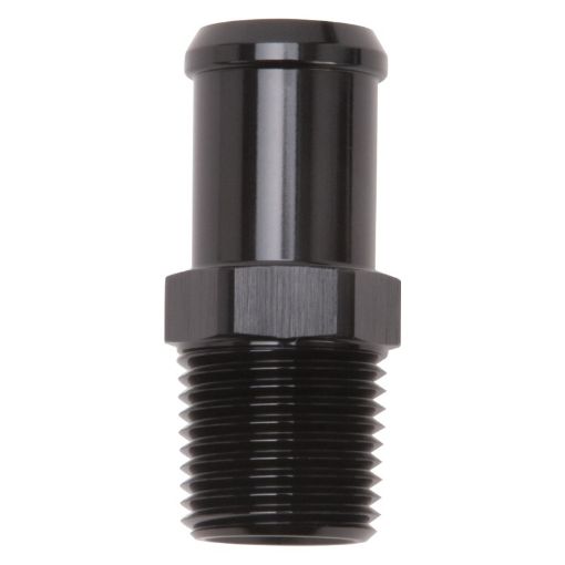 Kuva: Edelbrock Hose End Straight 12In NPT to 34In Barb Black Anodize