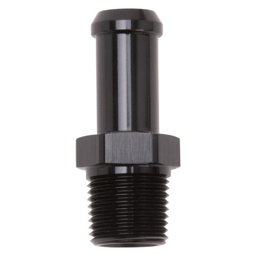 Kuva: Edelbrock Hose End Straight 38In NPT to 12In Barb Black Anodize