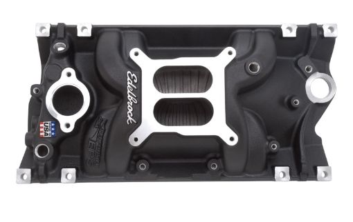 Kuva: Edelbrock Manifold Performer Eps SB Chevy Vortec Black Finish