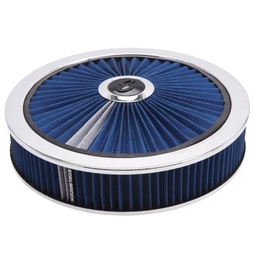 Kuva: Edelbrock Air Cleaner Pro - Flo High - Flow Series Round Filtered Top 14In Dia X 3 125In