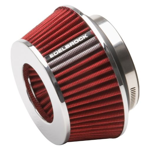 Kuva: Edelbrock Air Filter Pro - Flo Series Conical 3 7In Tall RedChrome