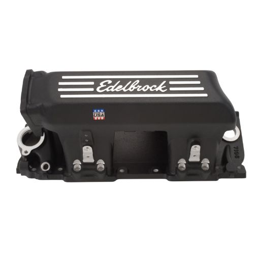 Kuva: Edelbrock Manifold EFI Pro - Flo XT BB Chevy Rect Port Heads Black Powder Coated