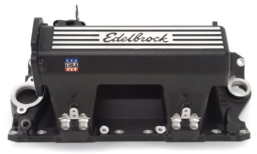 Kuva: Edelbrock Manifold EFI Pro - Flo XT SB Chevy STD Heads w Black Finish