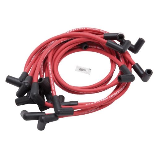 Kuva: Edelbrock Spark Plug Wire Set SBC 74 - 88 V8 50 Ohm Resistance Red Wire (Set of 9)