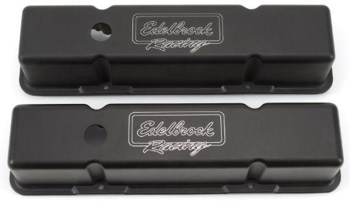 Kuva: Edelbrock Valve Cover Victor Series Chevrolet 1959 - 1986 262 - 400 CI V8 Tall Black