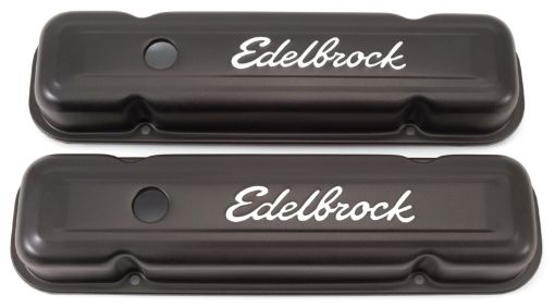 Kuva: Edelbrock Valve Cover Signature Series Pontiac 1962 - 1979 301 - 455 CI V8 Low Black