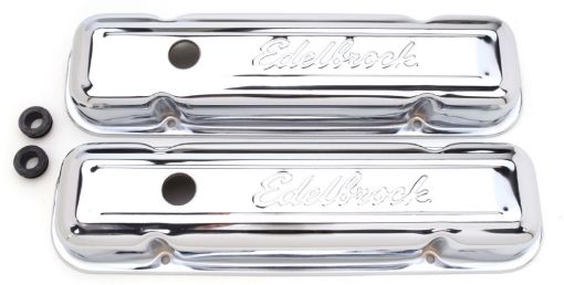 Kuva: Edelbrock Valve Cover Signature Series Pontiac 1962 - 1979 301 - 455 CI V8 Low Chrome