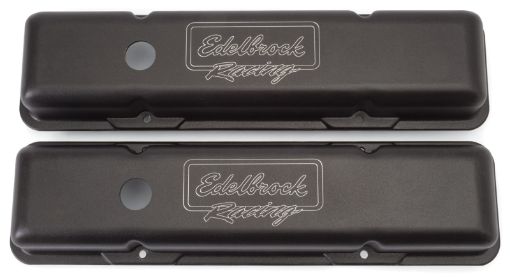 Kuva: Edelbrock Valve Cover Victor Series Chevrolet 1959 - 1986 262 - 400 CI V8 Low Black