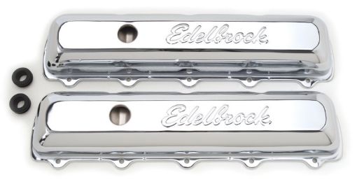 Kuva: Edelbrock Valve Cover Signature Series Oldsmobile 350 - 455 CI V8 Chrome