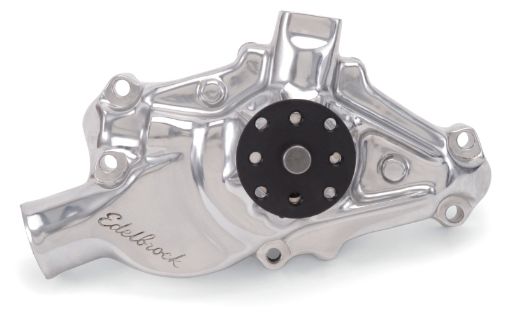 Kuva: Edelbrock Water Pump High Performance Chevrolet 350 CI V8 Short Style Polished Finish