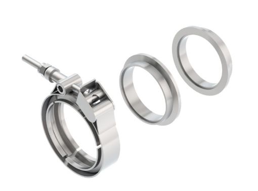 Kuva: Borla Universal 2.25in Stainless Steel 3pc V - Band Clamp w Male and Female Flanges