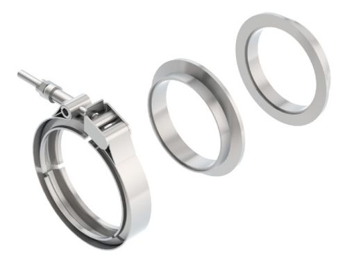 Kuva: Borla Universal 3in Stainless Steel 3pc V - Band Clamp w Male and Female Flanges