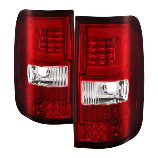 Kuva: xTune 04 - 08 Ford F150 (Not HeritageSVT) V.3 LED Tail Lights Red Clear (ALT - ON - FF15004G3LB - LBLED - RC)