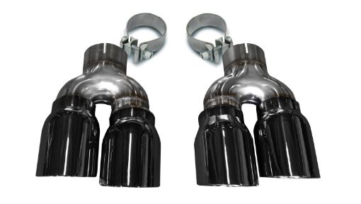 Kuva: Corsa 2016 - 2019 Cadillac ATS 3.6T 4in Inlet 4in Outlet Twin Black Tip Kit (For Corsa Exhaust Only)