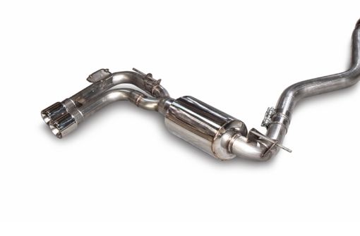 Kuva: AWE Tuning BMW F3X 28i 30i Touring Edition Axle - Back Exhaust Single Side - 80mm Silver Tips