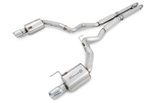 Kuva: AWE Tuning S550 Mustang GT Cat - back Exhaust - Touring Edition (Chrome Silver Tips)