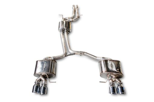 Kuva: AWE Tuning Audi 8R SQ5 Touring Edition Exhaust - Quad Outlet Chrome Silver Tips