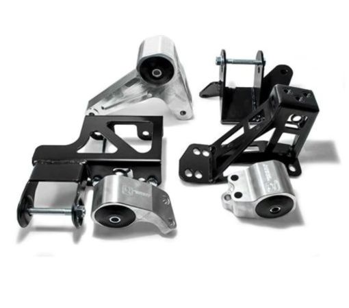 Kuva: Innovative 92 - 95 Civic K - Series Black Aluminum Mounts Solid Bushings (Not K24 Trans)