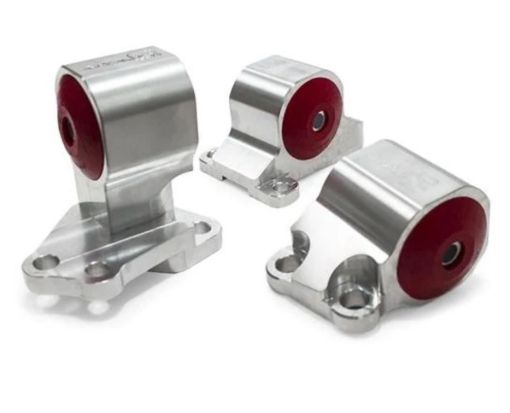 Kuva: Innovative 92 - 95 Civic BD Series Silver Aluminum Mounts 75A Bushings (Auto to Manual Hydro 2 Bolt)