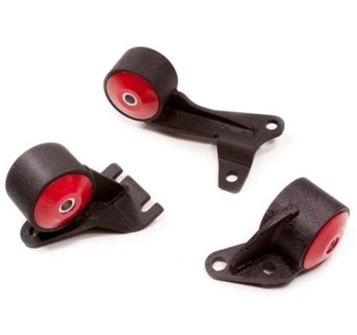 Kuva: Innovative 88 - 91 Civic D - Series Black Steel Mounts 60A Bushings (Wagon 4WD Cable)