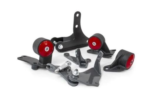 Kuva: Innovative 88 - 91 Civic D - Series Black Steel Mounts 60A Bushings (92 Engine Hydro Conversion)