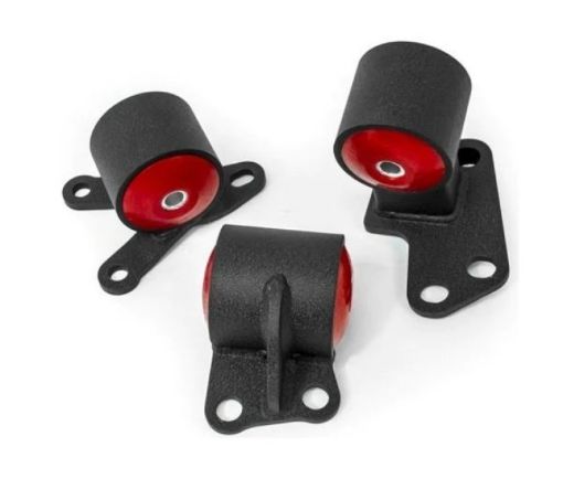 Kuva: Innovative 92 - 95 Civic BD Series Black Steel Mounts 60A Bushings (Auto to Manual Hydro 2 Bolt)