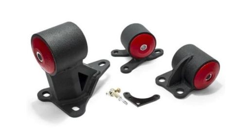 Kuva: Innovative 92 - 95 Civic BD Series Black Steel Mounts 60A Bushings (Auto to Manual Cable 2 Bolt)